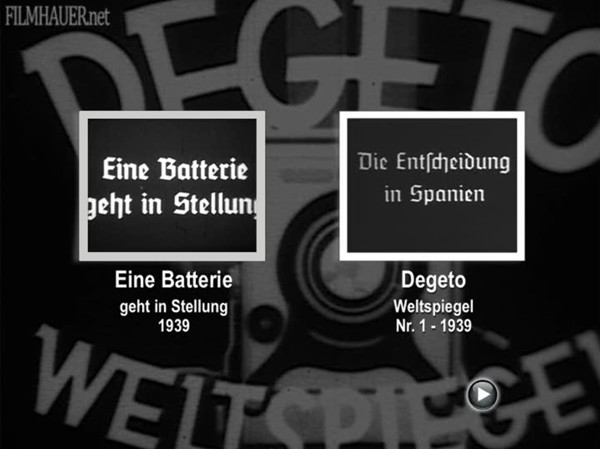 DEGETO WELTSPIEGEL 1939 1 / 2 / 4 - EINE BATTERIE GEHT IN STELLUNG 1939