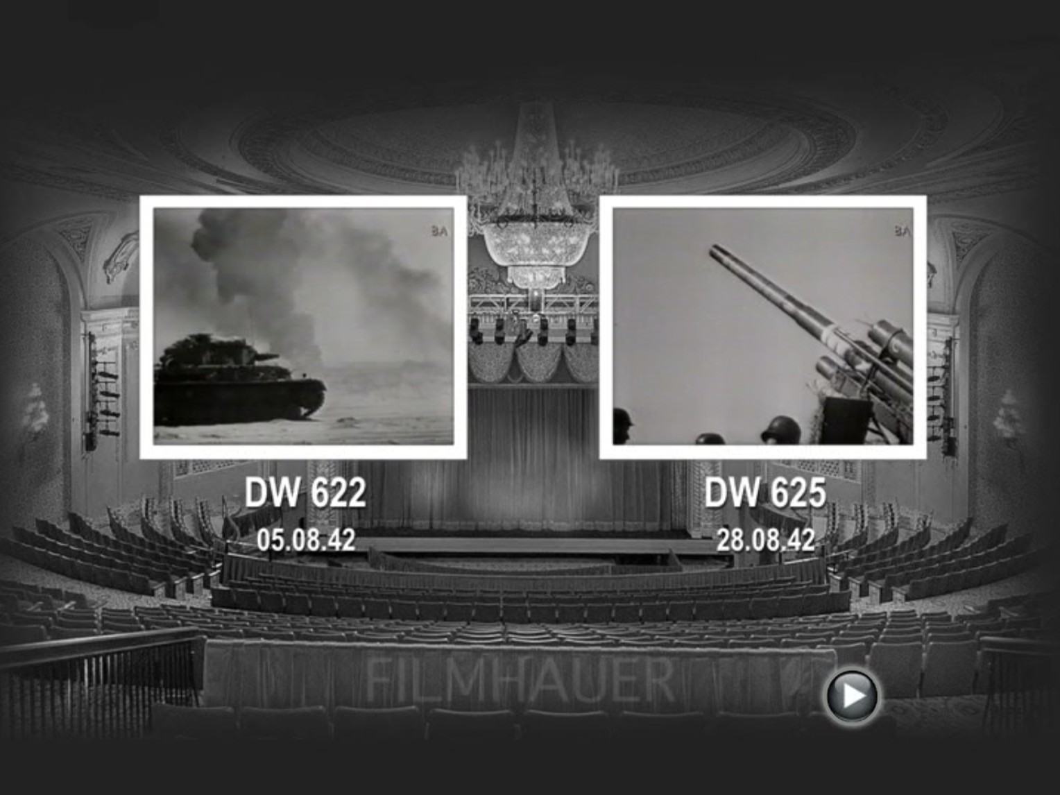 DEUTSCHE WOCHENSCHAU<br>622/625/627/628<br>05.08.42 - 16.09.42