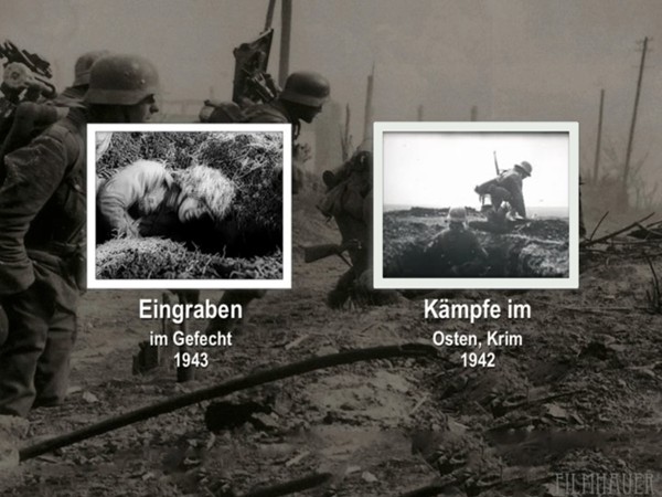 EINGRABEN IM GEFECHT 1943 - KÄMPFE IN OSTEN KRIM 1942