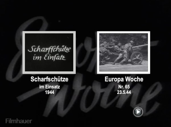 EUROPA WOCHE 1944 65 / 66 - SCHARFSCHÜTZENAUSBILDUNG 1944