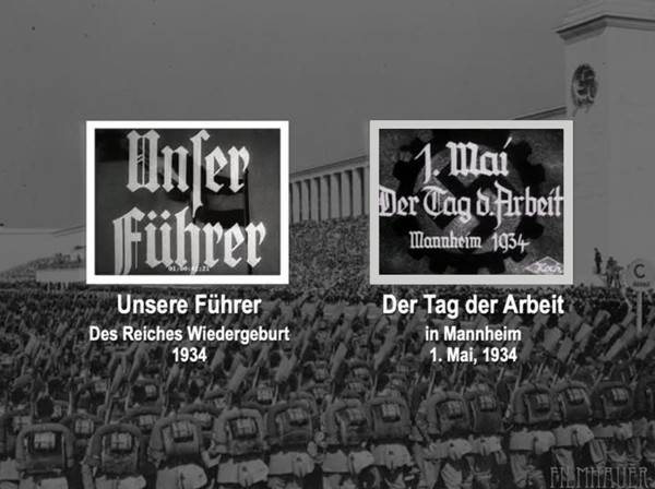 TAG DER ARBEIT MANNHEIM - UNSERE FUEHRER DES REICHES WIEDER GEBURT